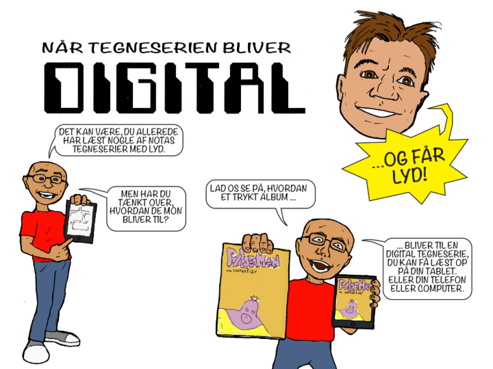 Skærmklip fra værket Når tegneserien bliver digital af Marius Bredsdorff.