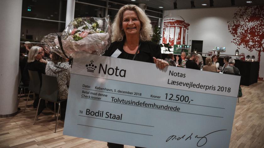 Vinder af Notas læsevejlederpris 2018, Bodil Staal