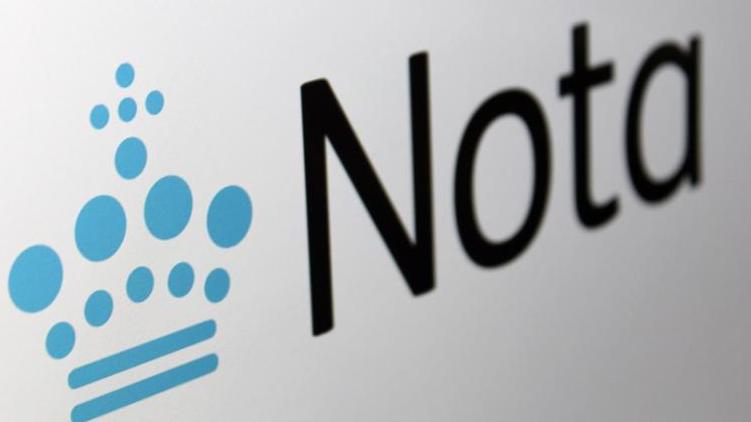 The picture shows Nota's logo