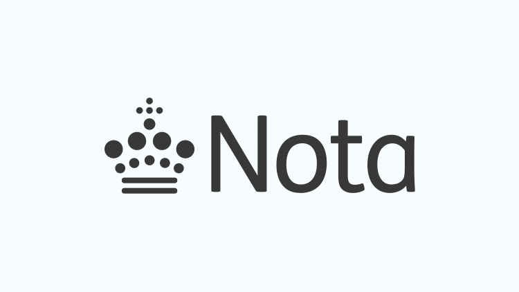 Nota logo: Krone og Nota