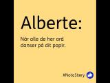NotaStory fra Alberte, hvor hun fortæller om sit essay.